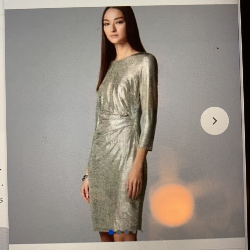 Simply Vera Vera Wang Silver Dress size M - Picture 9 of 9
